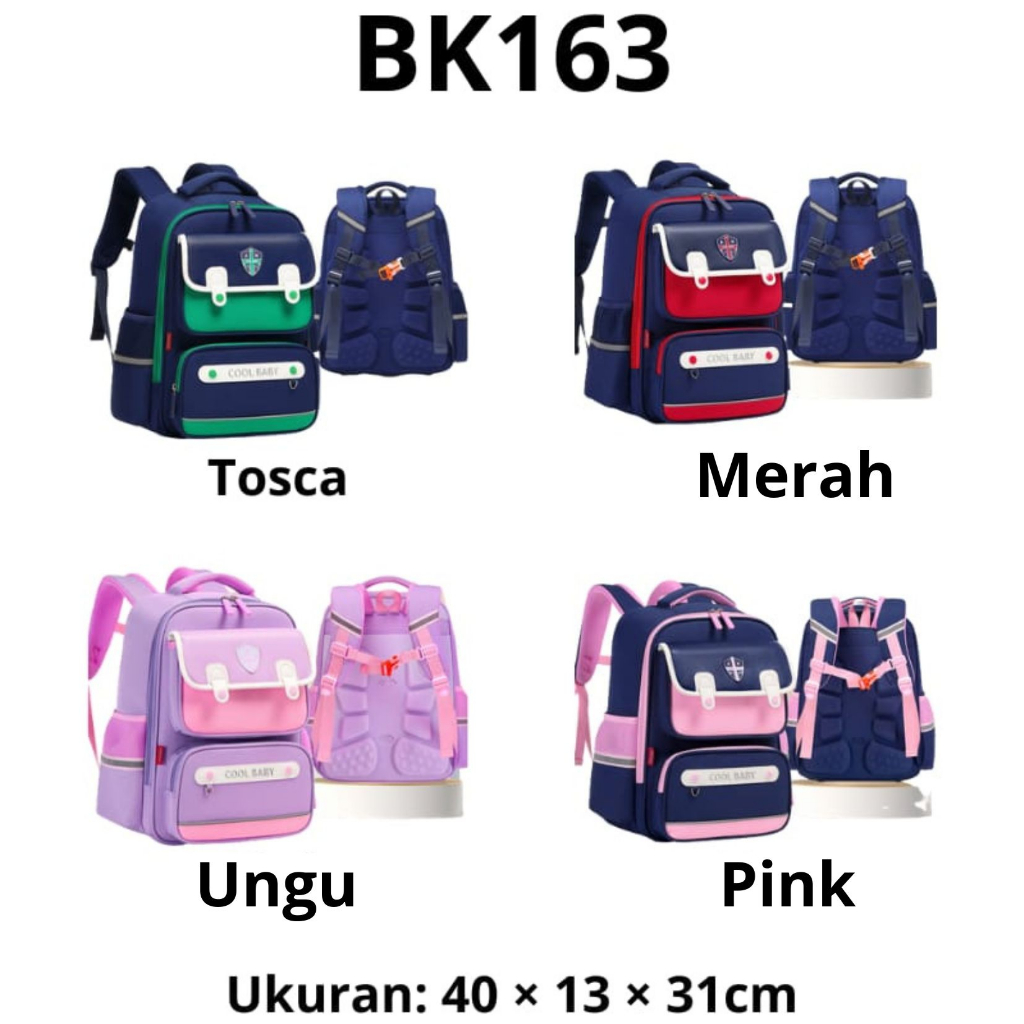 MIKADO - BK163 TAS SEKOLAH TAS RANSEL ANAK TAS ANAK TAS SEKOLAH ANAK TAS ANAK TK TAS RANSEL SEKOLAH