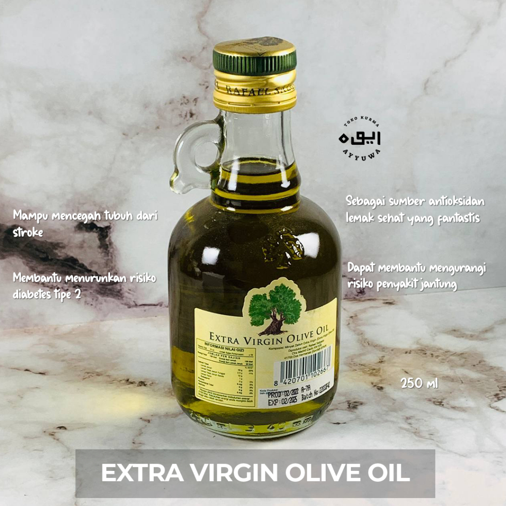 

MINYAK ZAITUN RS RAFAEL SALGADO EXTRA VIRGIN OLIVE OIL 90ml/250ml