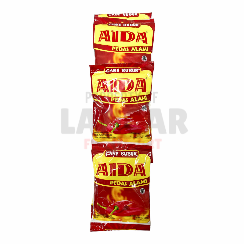 CABE GILING AIDA 25GR SACHET CABAI BUBUK CHILI POWDER