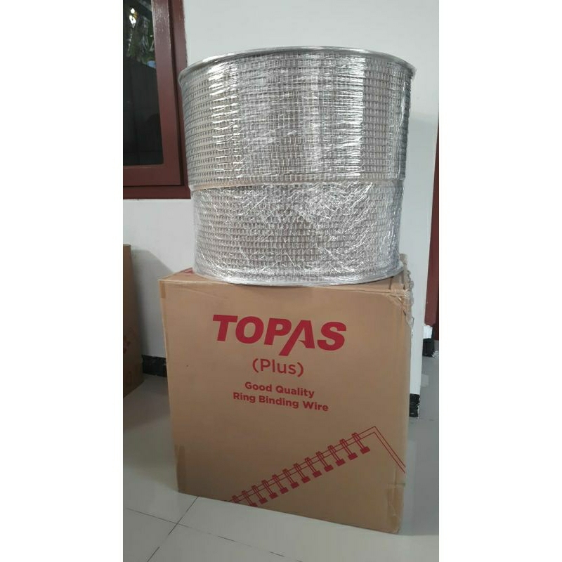

Ring Jilid Kawat Spiral 5/8 Pitch 2:1 16mm Nomor 10 Roll Spool TOPAS Plus Ring Binding Wire
