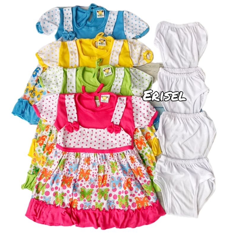 Dress Bayi Perempuan 2-36 Bulan