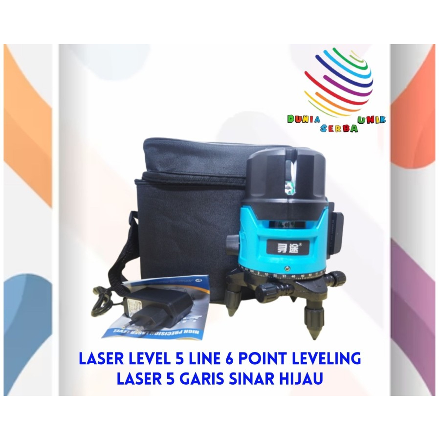 LASER LEVEL 5 LINE 6 POINT LEVELING LASER 5 GARIS SINAR HIJAU