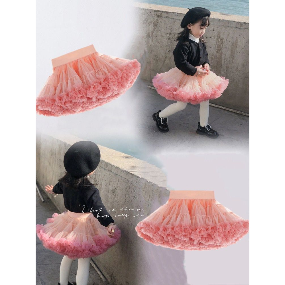 Rok Ballerina Perempuan Motif Pita Pink