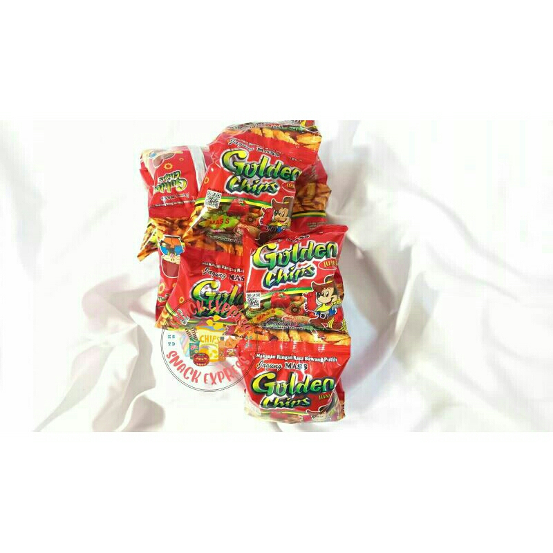 

Snack Mass Potato Chip / Golden Chip Snack Jadul ( 1 dus isi 60 pcs )