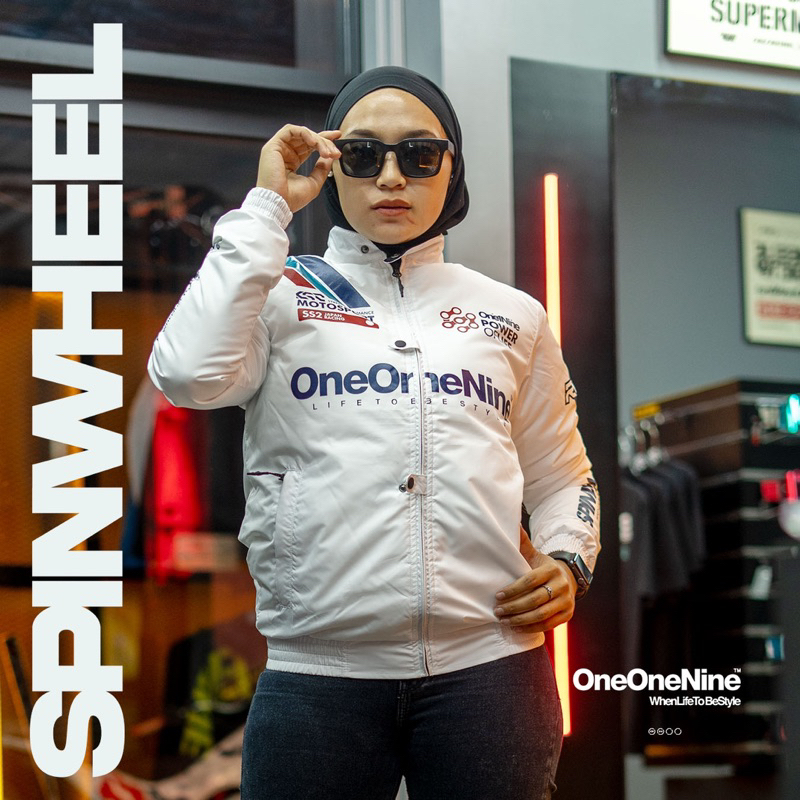 JACKET RACERNINE SPINWHEEL WHITE | KSR ONEONENINE