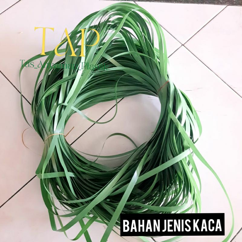 Bahan Tas Anyaman  Plastik Kaca Murah 500 gr