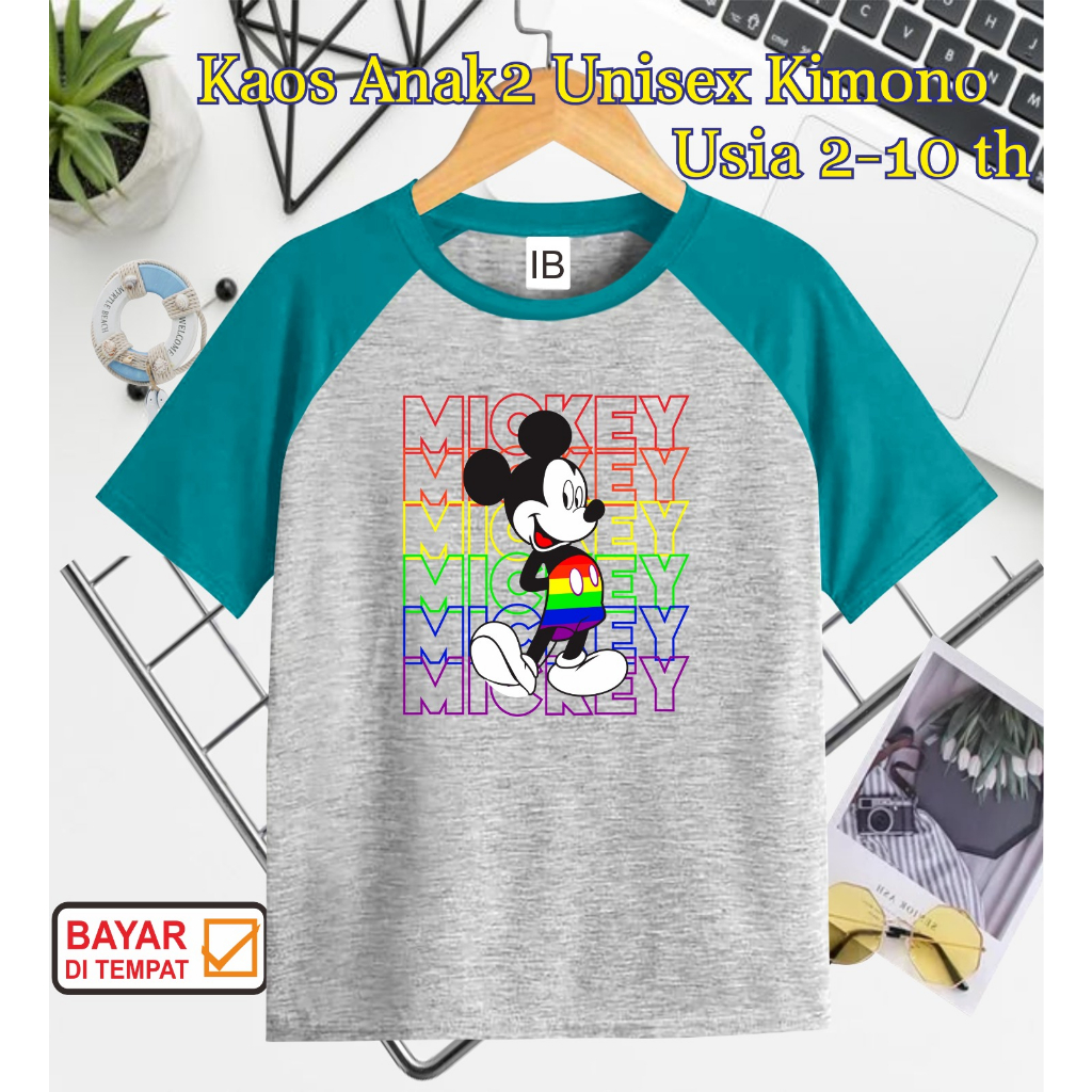 ((IB))KAOS ANAK2 UNISEX KIMONO/M1CK3Y DIGITAL SABLON