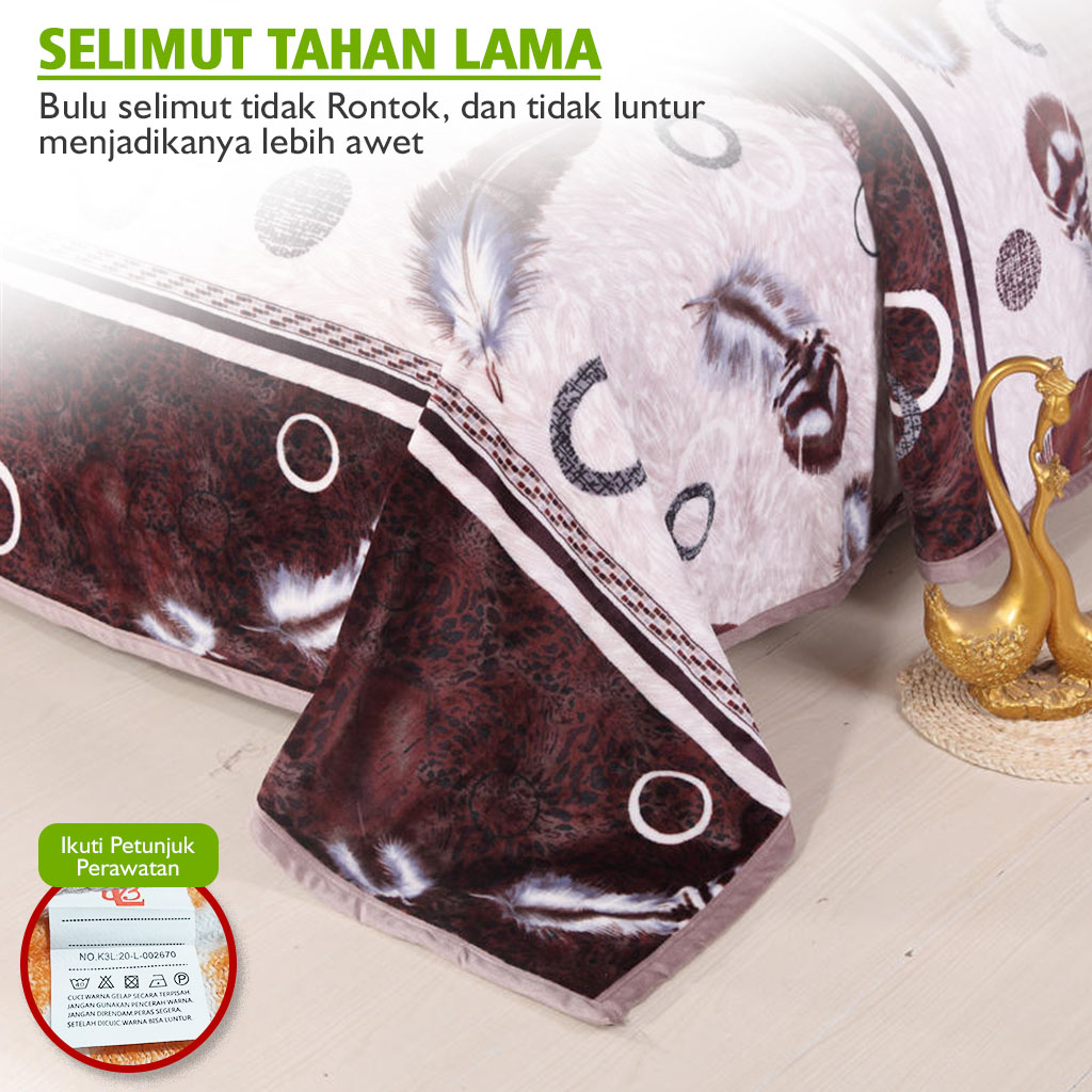 Selimut Tebal Super Lembut Premium Motif Ukuran 150x200cm Bahan Polyester Halus Dewasa Pria Wanita Perlengkapan Tidur Rumah Tangga Import - HK500 - Comforthomes