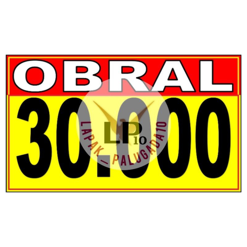 

display karton obral nominal 30000