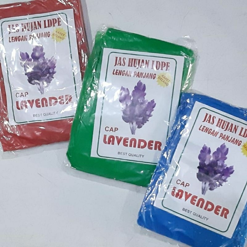 UA Jas Hujan HDPE / LAVENDER. Harga untuk 12 PCS