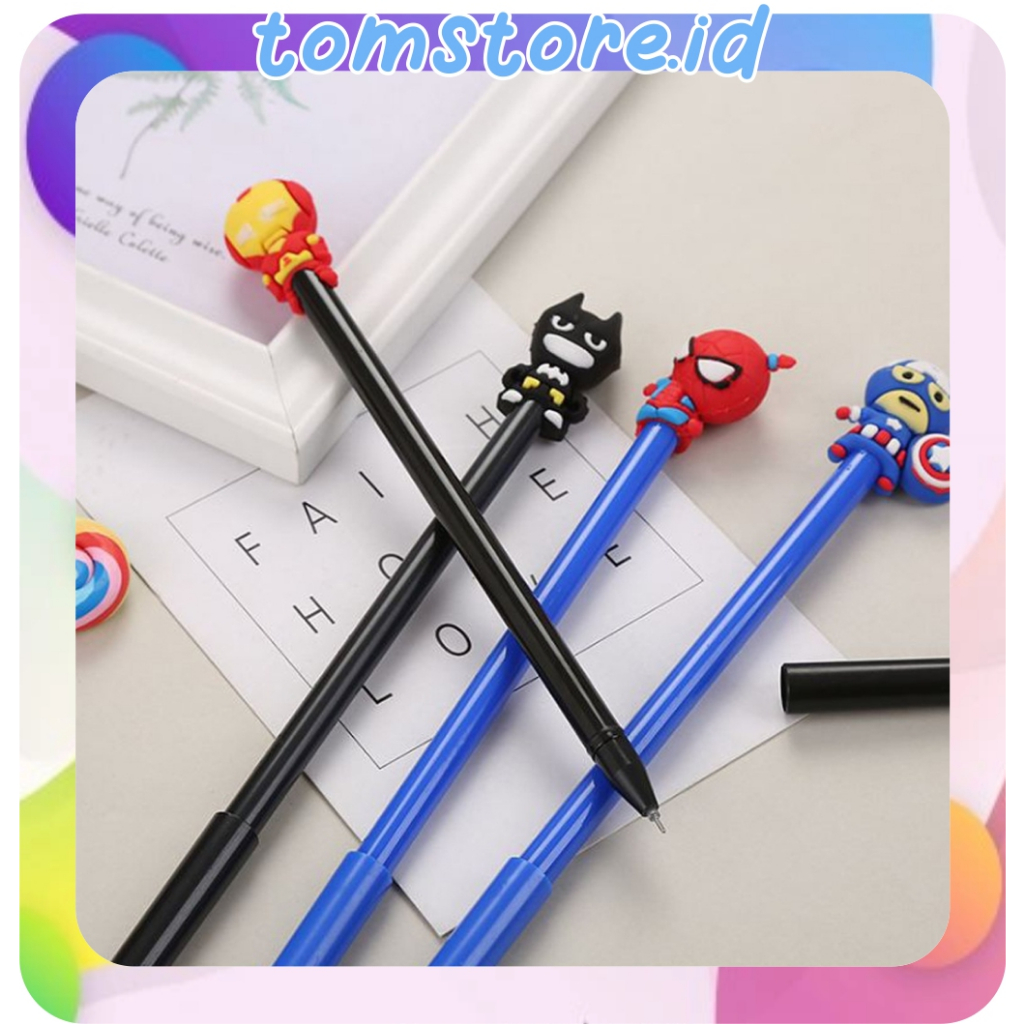 

TOMSTORE.ID Pena Pulpen Karakter hero / Pena hero Alat Tulis lucu unik S076