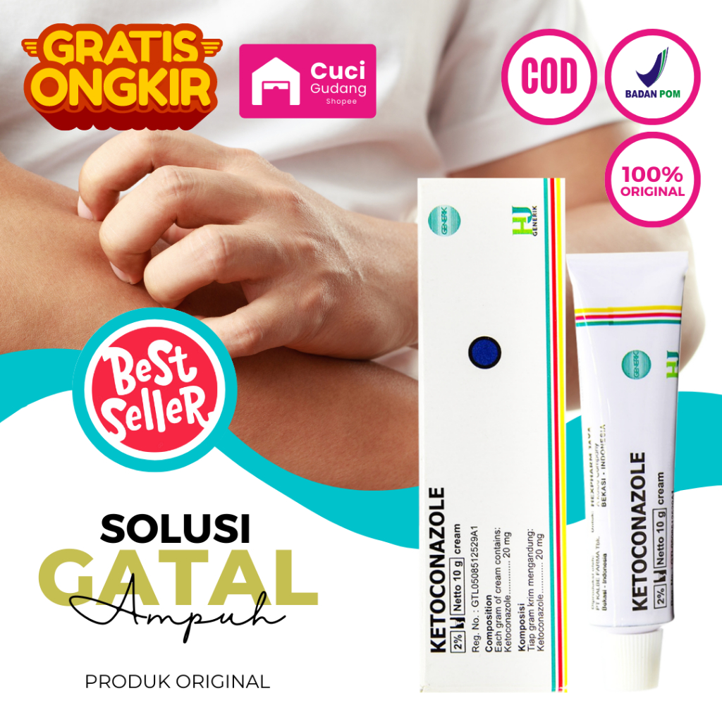Ketoconazole Salep Kutu Air Untuk Kaki Dan Tangan Paling Ampuh - Obat Gatal Kulit Paling Ampuh Luar 