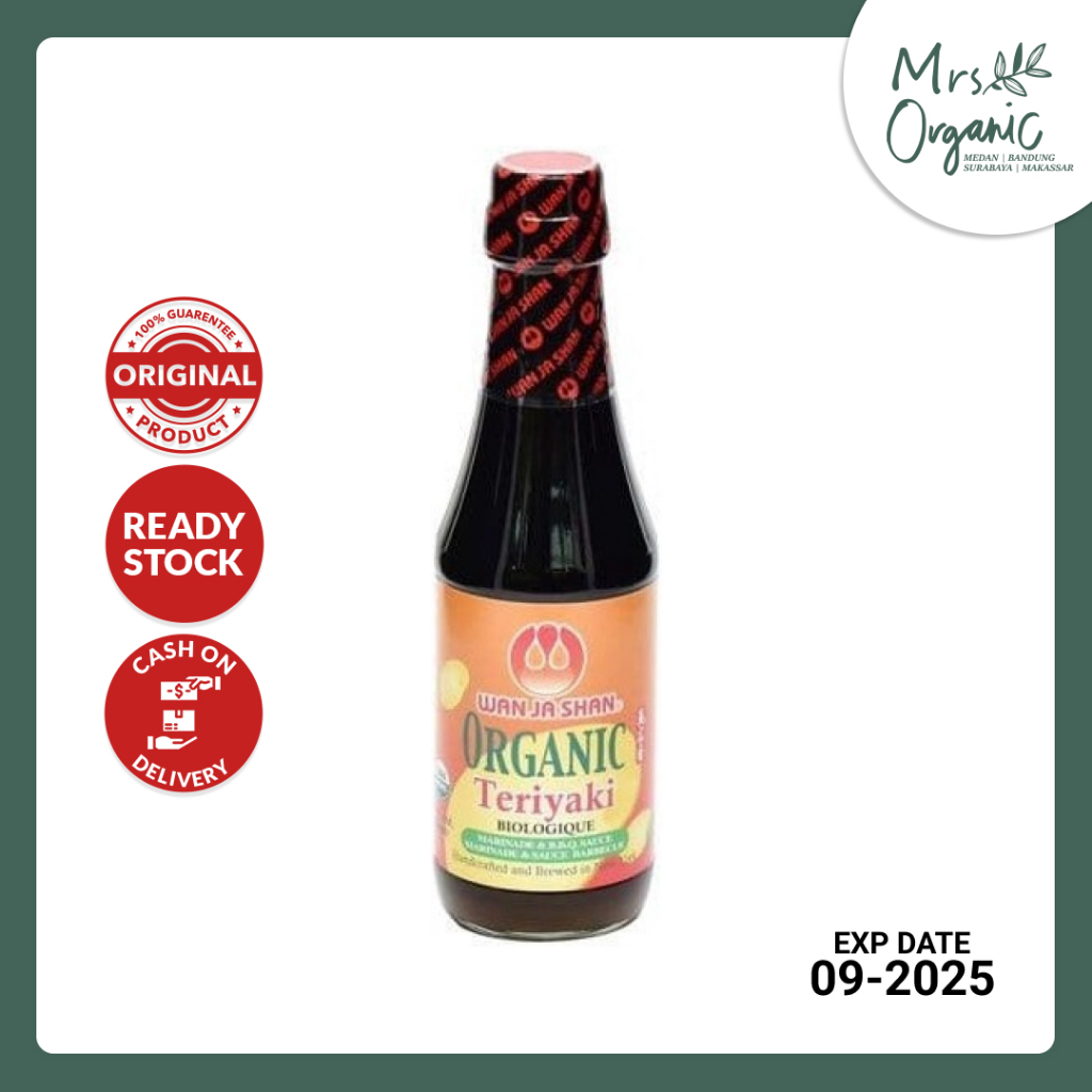 

Saos Teriyaki Organik WAN JA SHAN ORGANIC TERIYAKI SAUCE 300 ML - Saori Kecap Organik Tanpa Pewarna Tambahan Original Asli