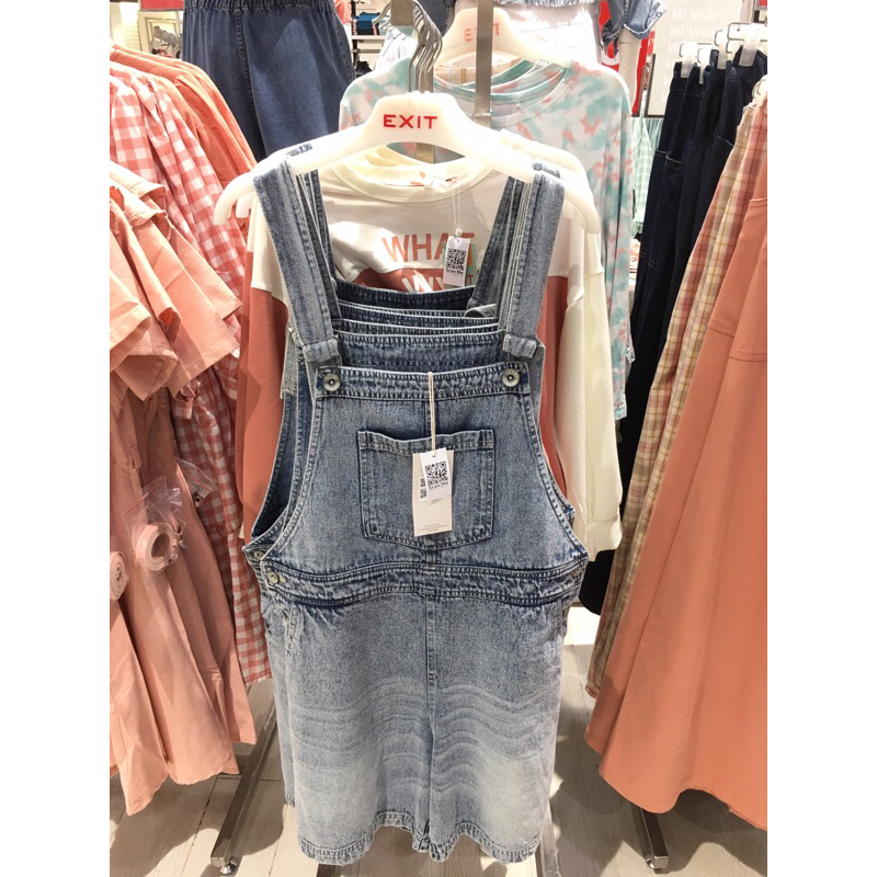 overall jeans wanita exit