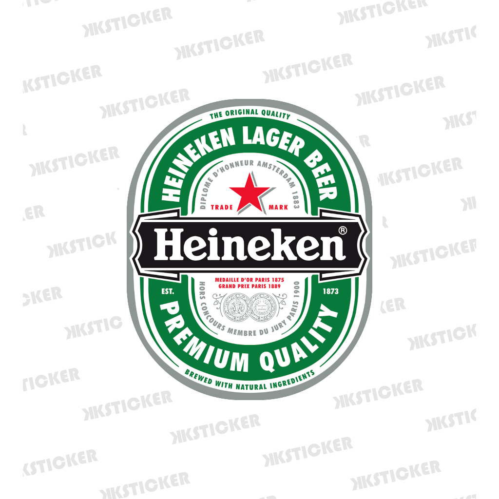 

Sticker Heineken | Stiker Vinyl Anti air + Laminasi