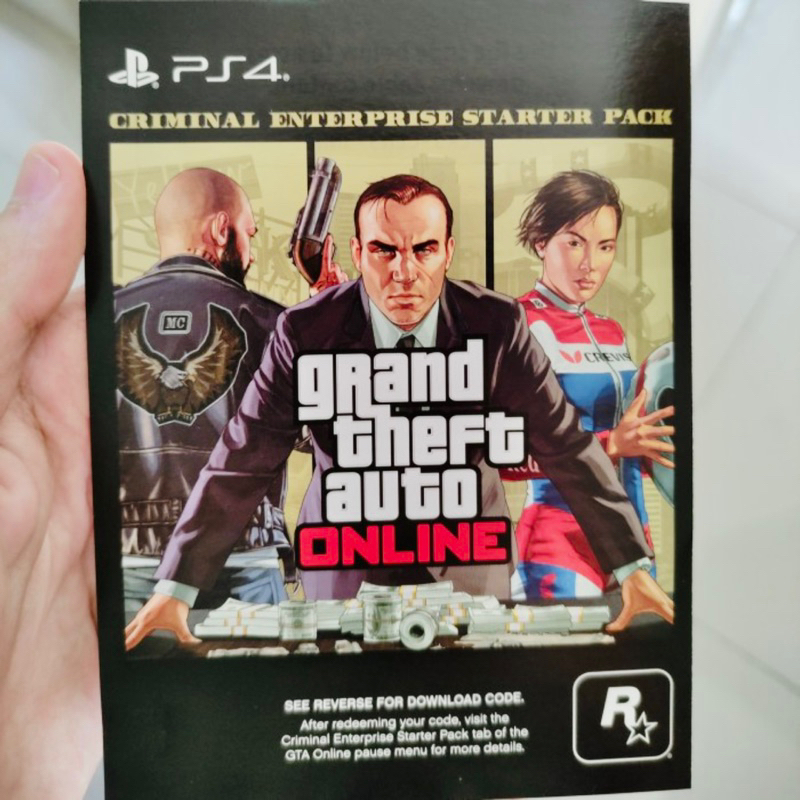 DLC GTA V Ps4 Criminal Enterprise Starter Pack DLC GTA 5 Reg 3 Asia PS4 DLC Grand Theft Auto V PS4 Region 3 reg3 gtav gta5 autov auto5 Premium edition online redeem code kode reedem