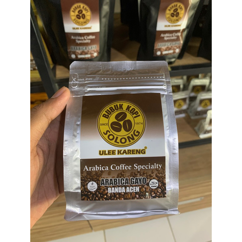 

Bubuk kopi Arabica Specialty (Roasted Beans) 250 gr Solong Ulee Kareng