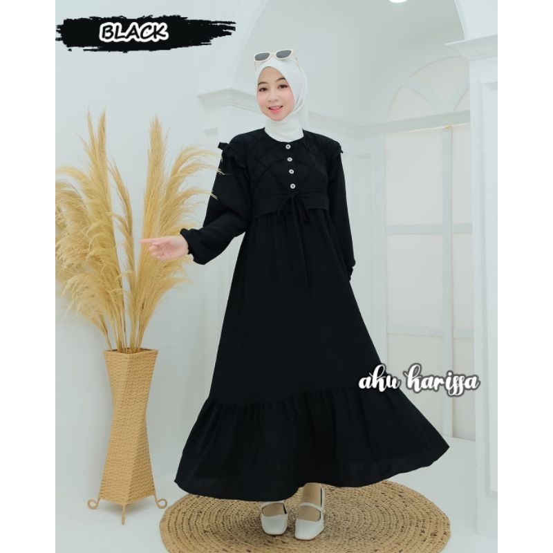 Gamis Muslimah//Afrina Meysa Midi Dress//Gamis BY AKU KARISSA