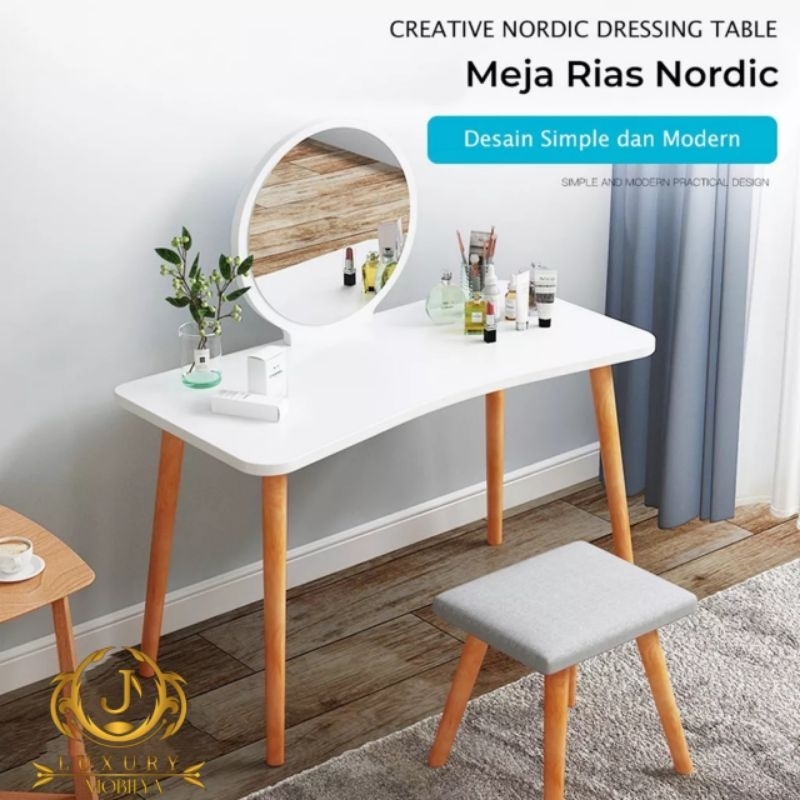 meja rias minimalis / meja rias / meja make up / meja rias kayu