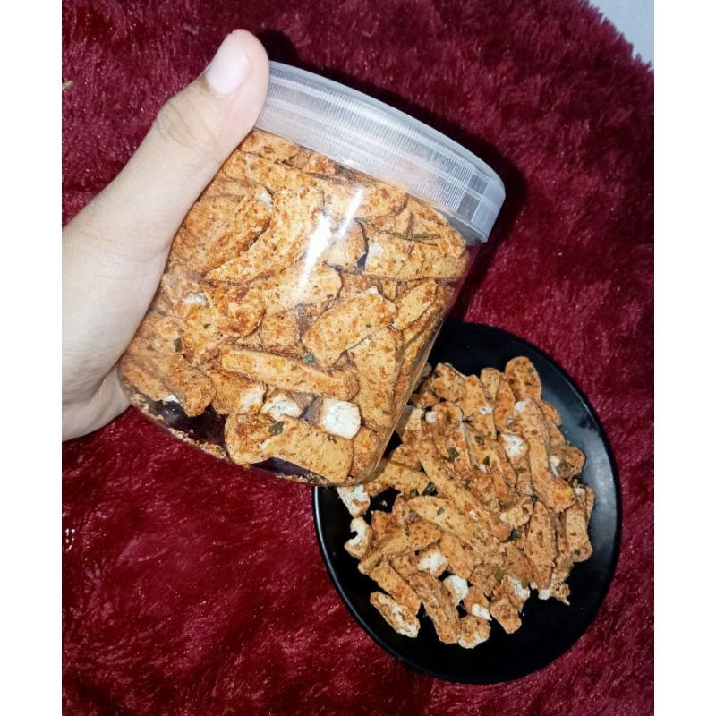 

BASRENG PEDAS DAUN JERUK atau BALADO Toples Ukuran 600ml