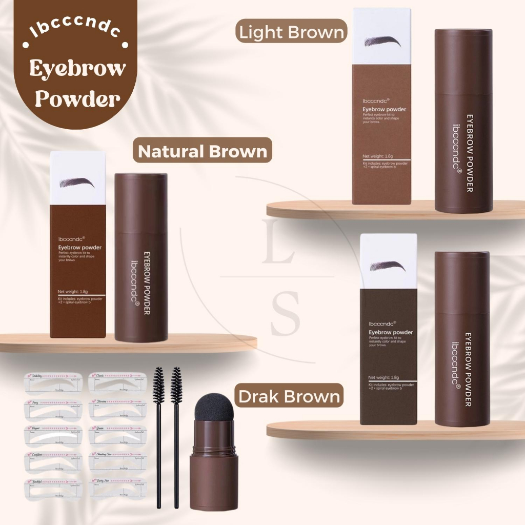 IBCCCNDC Eyebrow Stamp Kit Original BPOM - Cetakan Instan Eyebrow Stamp Alis Stempel Waterproof