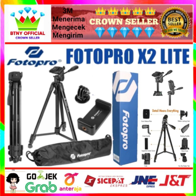 Tripod Fotopro X2 Lite Tripod Kamera Tripod HP Camera Smartphone