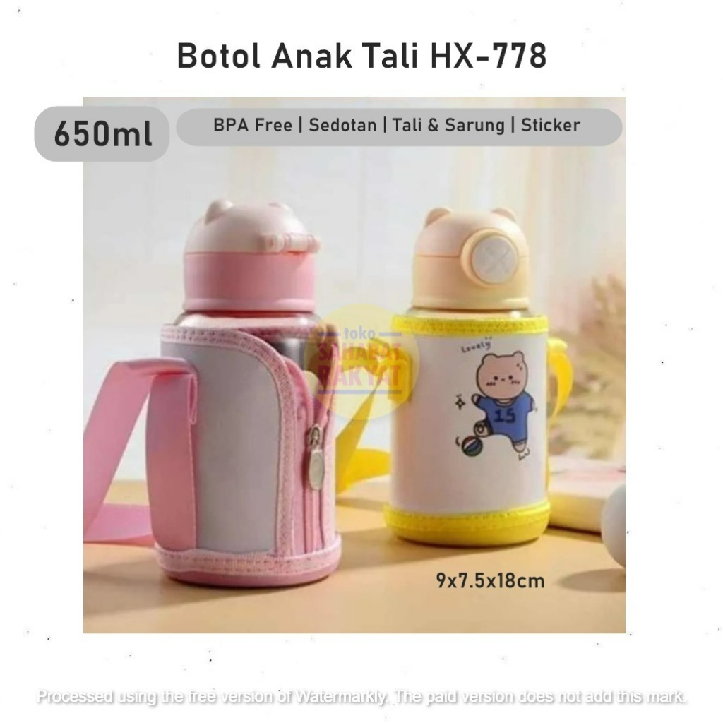 Botol Anak Tali Sarung/Lovely Bottle HX-778 650ml