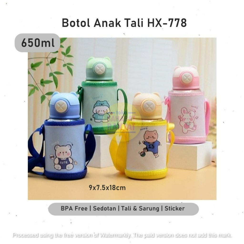 Botol Anak Tali Sarung/Lovely Bottle HX-778 650ml