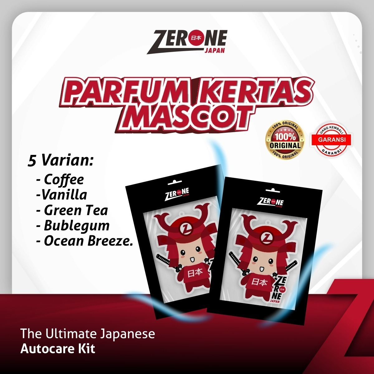 [Dapat 5] Parfum Mobil Kertas Gantung Zerone Japan Banyak Aroma