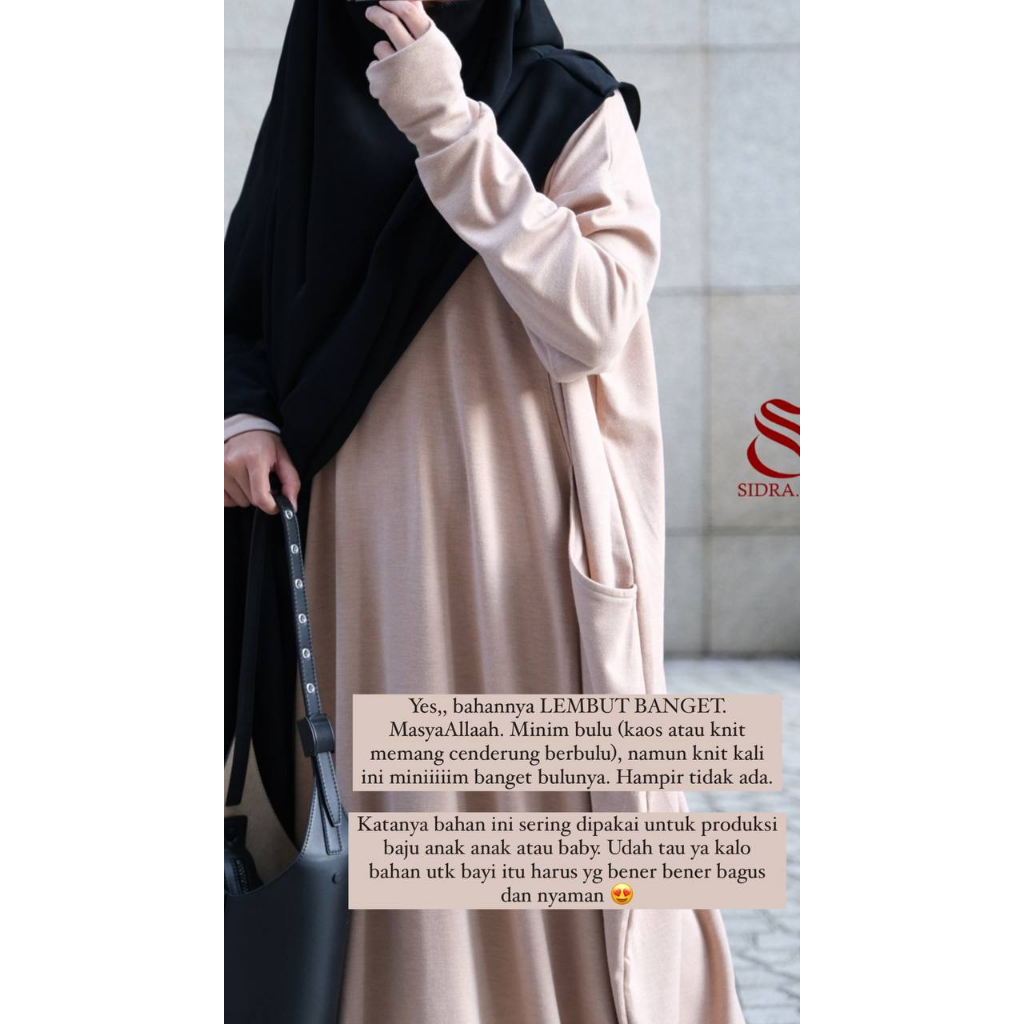 SWABAYA SWEATER ABAYA by SIDRA | Abaya Knit Series