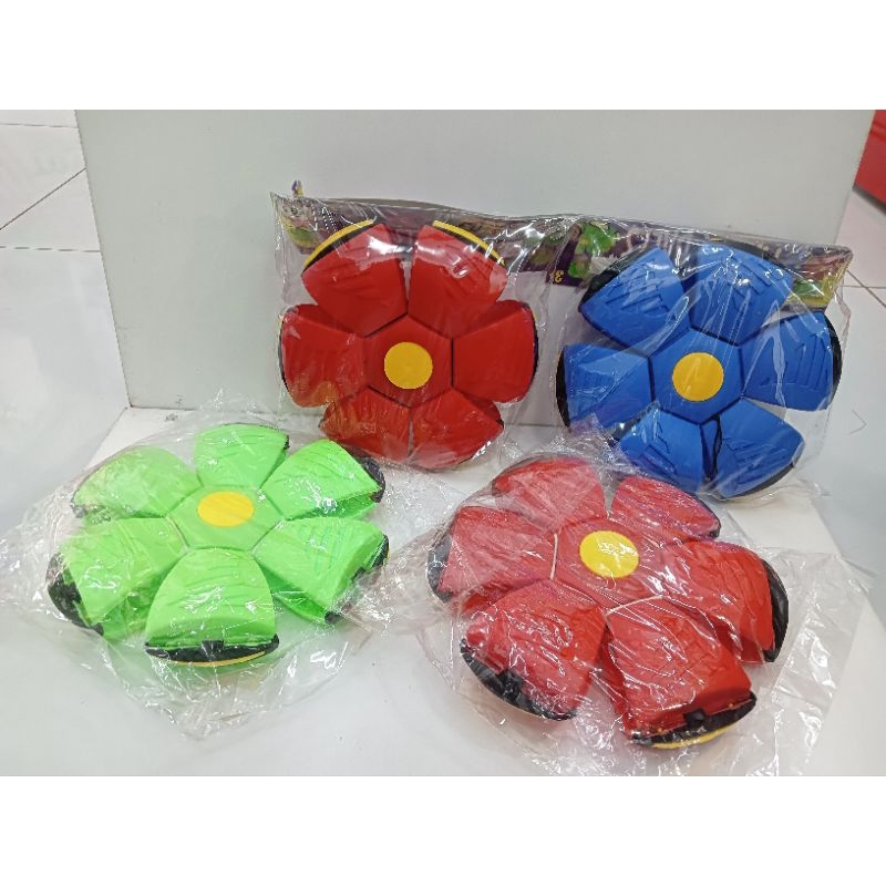 Mainan Anak Bola Ufo Magic/Mainan Anak Flat Magic Ball Ufo Lampu