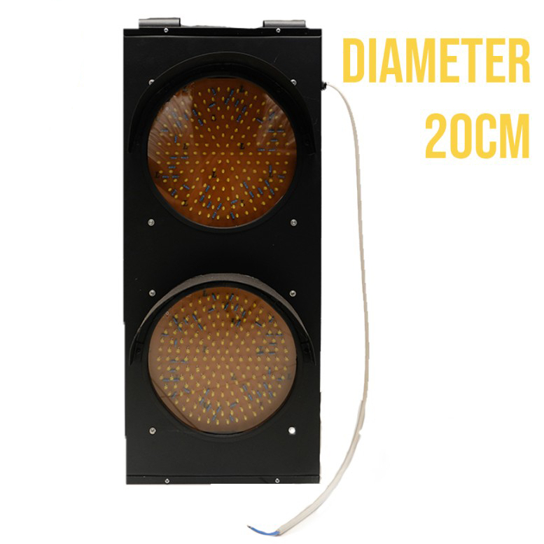 Lampu waspada Diameter 20cm  ( 1 arah jalan, 2 lampu Led )