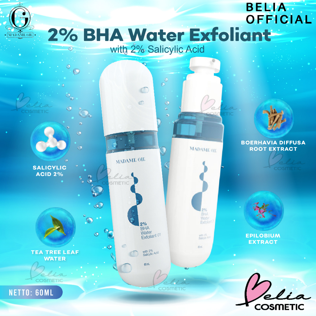 ❤ BELIA ❤ MADAME GIE 2% BHA Water Exfoliant with 2% Salicylic Acid - Skincare Pembersih Wajah