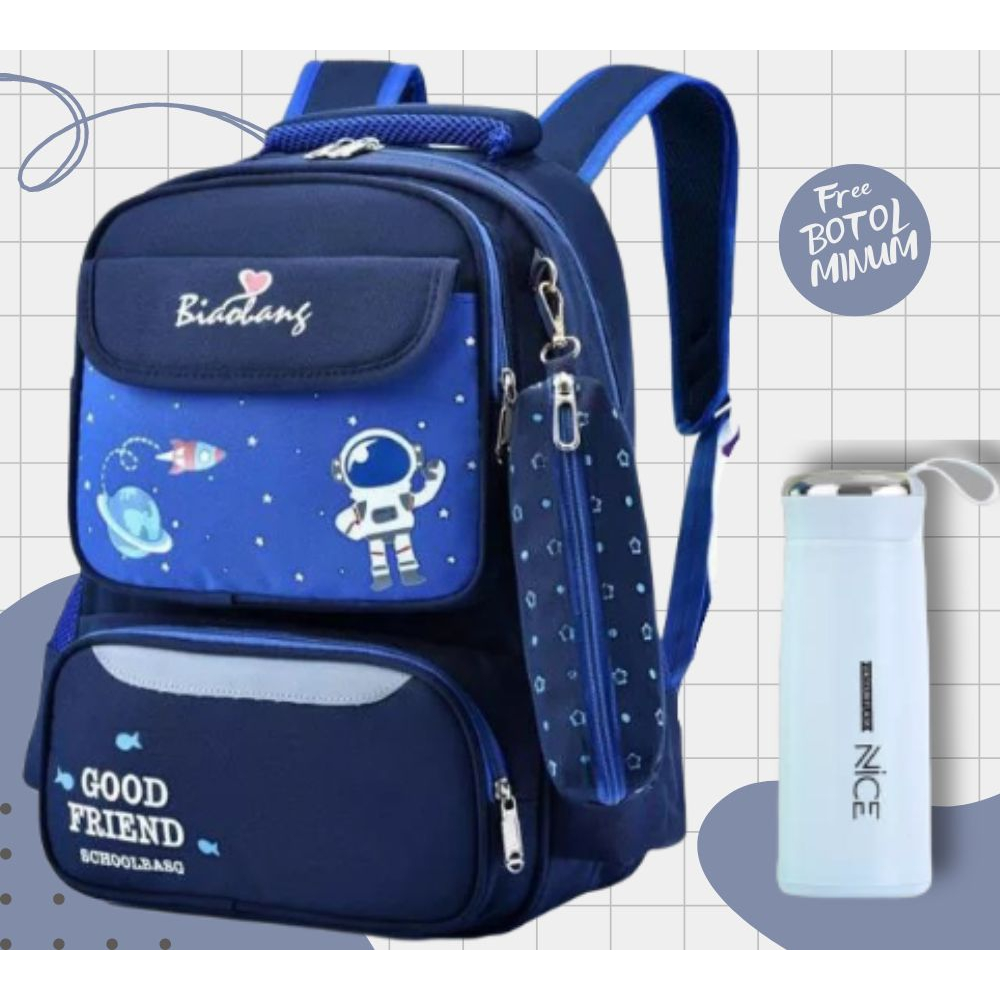 BDKR_TAS - Tas anak astronot sd/tas ransel anak/tas anak karakter/tas anak astronotu Tas Ransel Sekolah Backpack Wanita Tas Murah Ransel Astronot