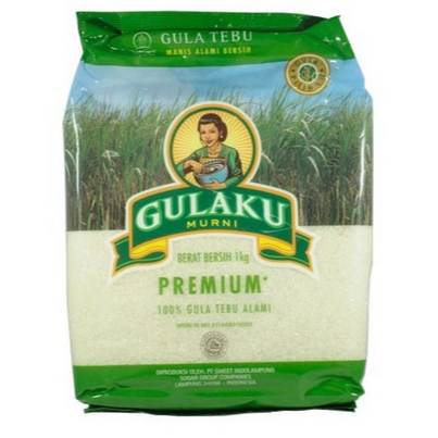 

Gulaku Kuning Tebu / Hijau Premium / Gulaku Premium Putih Hijau 1 kg - Putih