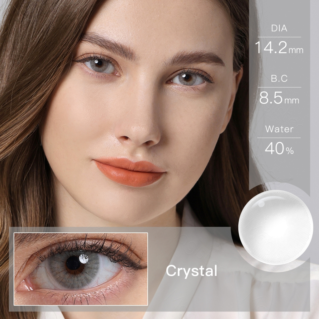 Magister softlens Sepasang lensa kontak berwarna diameter 14.2MM softlens soflen mata soflen soplen murah soflen normal softlens hitam