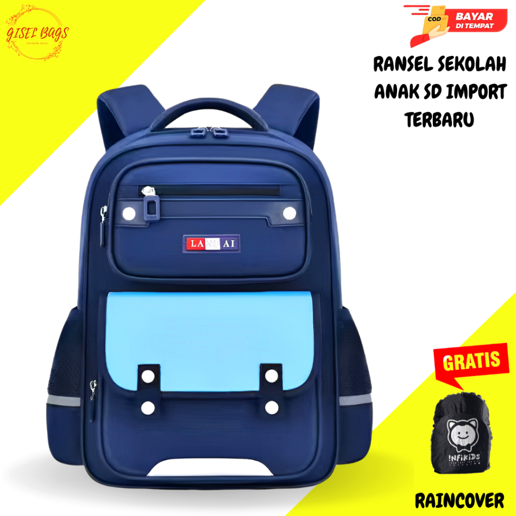 Tas Sekolah Anak Laki Laki SD Tk Tas Ransel Import anti air