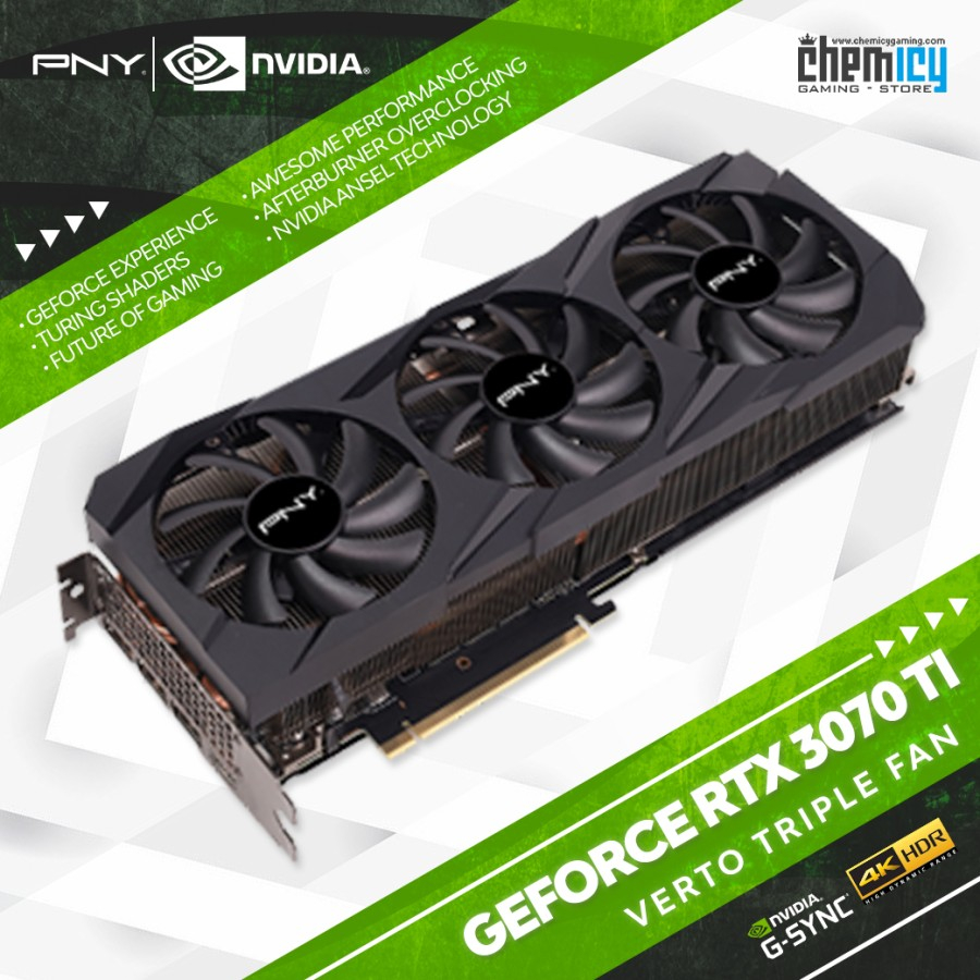 PNY Nvidia GeForce RTX 3070 Ti Verto Triple Fan 8GB