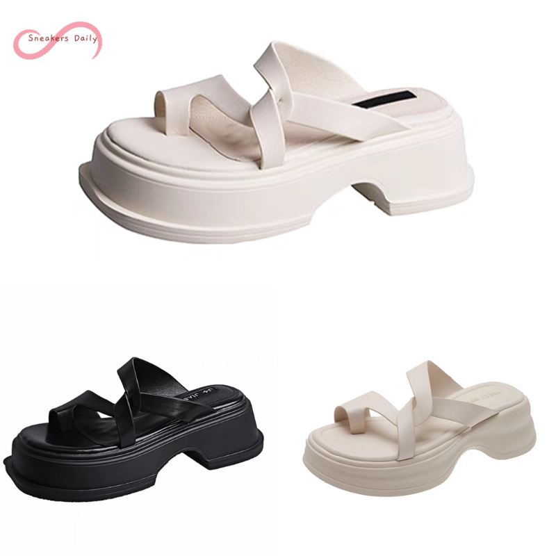 COD Sneakersdaiy 672 Sandal Platfrom Wedges Wanita Sandal Korea Style