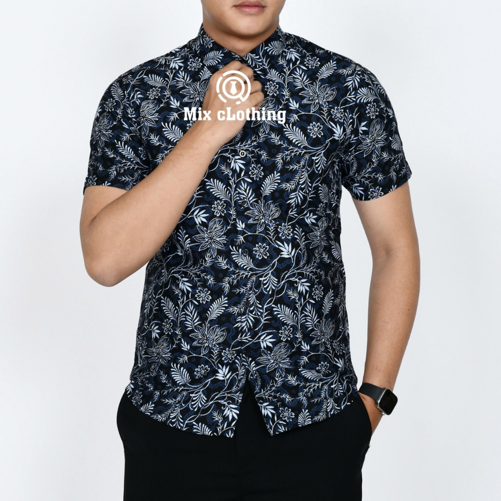 KEMEJA PRIA SLIM FIT MEWAH BATIK PRIA SLIMFIT D366