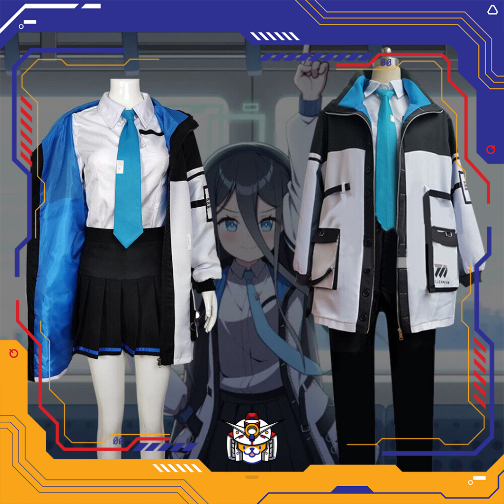 jaket Cosplay Anime Kostum Tenndou Arisu alice blue archive