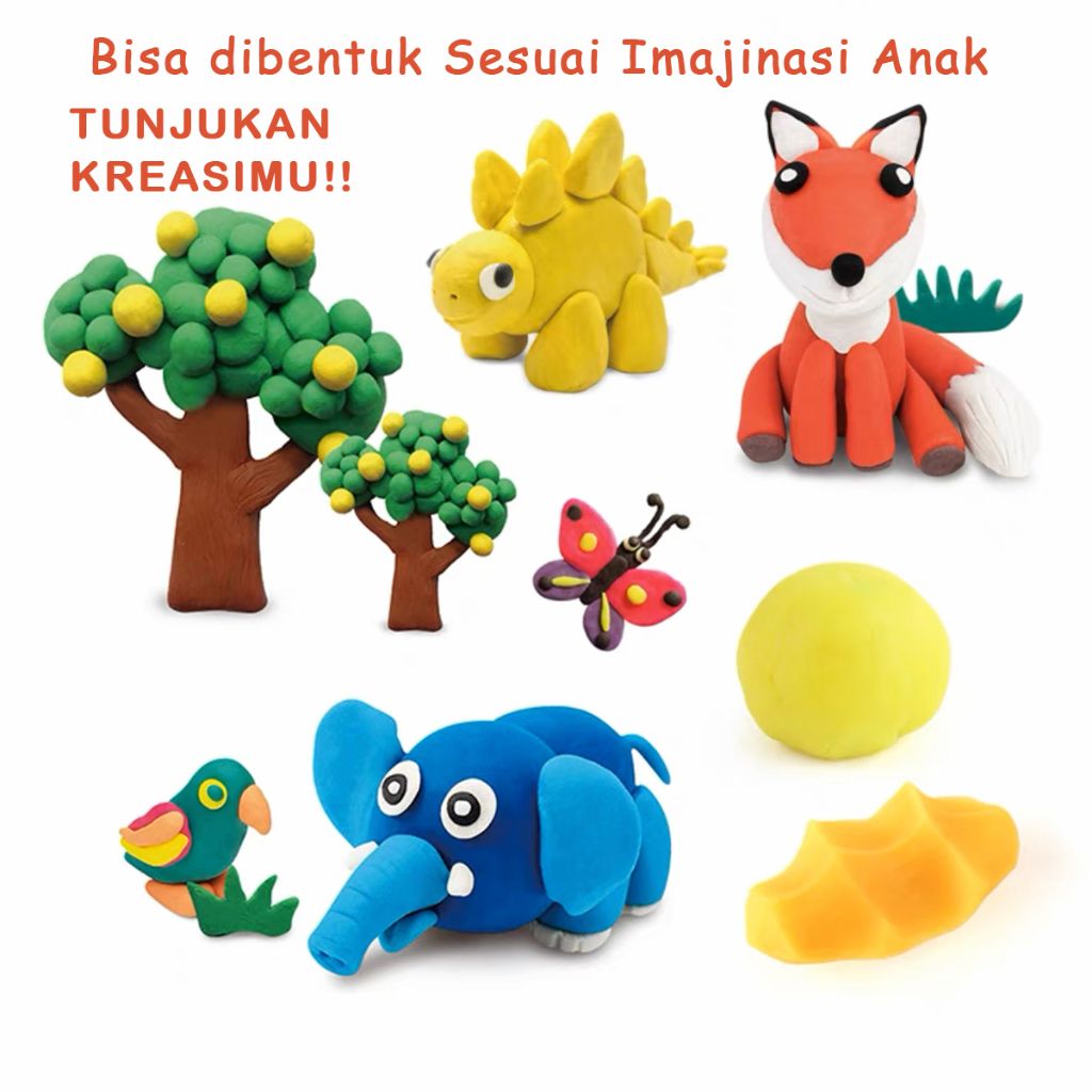 Mainan Lilin Anak Playdough Fun Play Doh  Mainan Plastisin Anak Mainan Edukasi Pretend Play