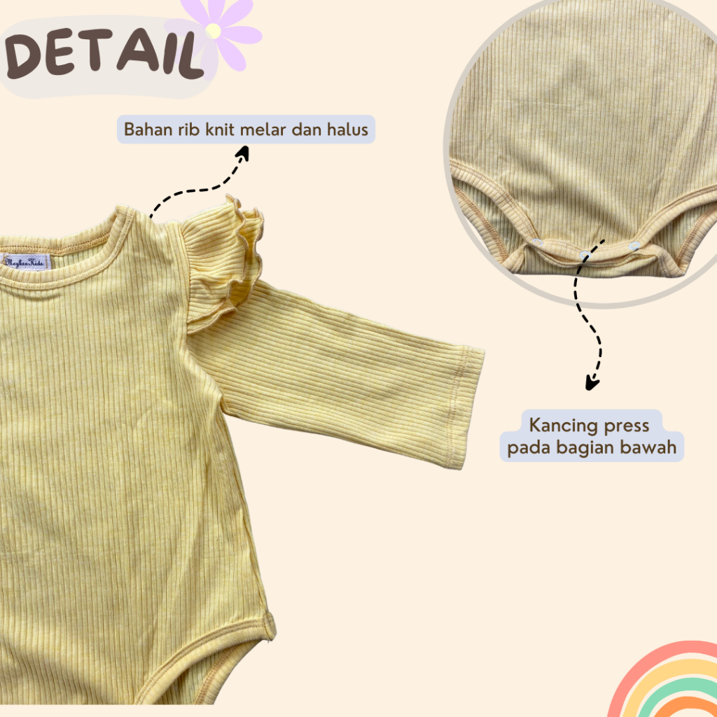 3-20BLN ROMPER BAYI BECCA BAYI PEREMPUAN BY MYBEE (SNI)