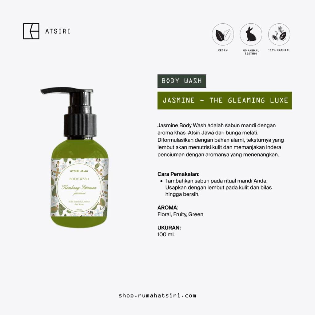 Rumah Atsiri Jasmine Kembang Setaman Body Wash by Atsiri Jawa