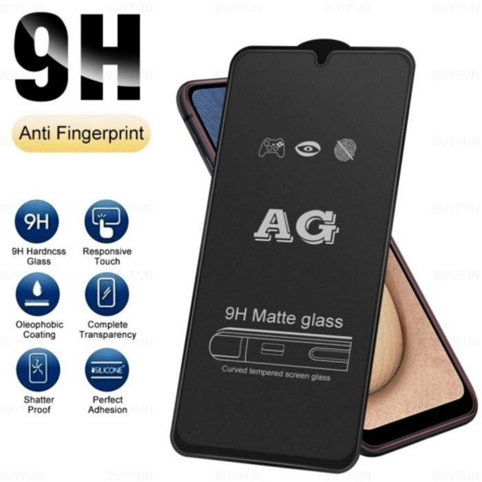 VIVO Y35 Y36 Y22 Y22S ANTI GORES TEMPER GLASS MATTE ANTI MINYAK FROSTED SCREEN PROTECTOR KACA MATTE