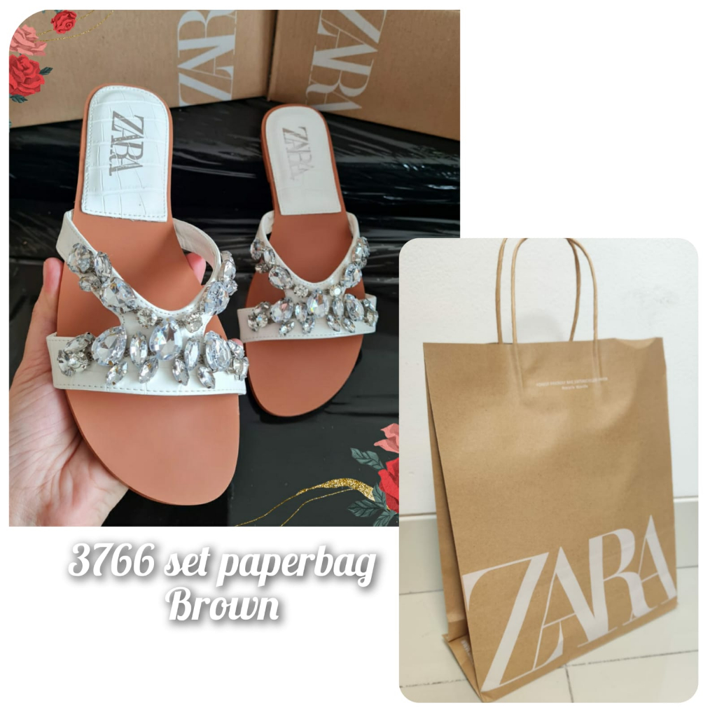 Sendal Zr flat Diamond Croco import  kode 3766(WajibUpsize)