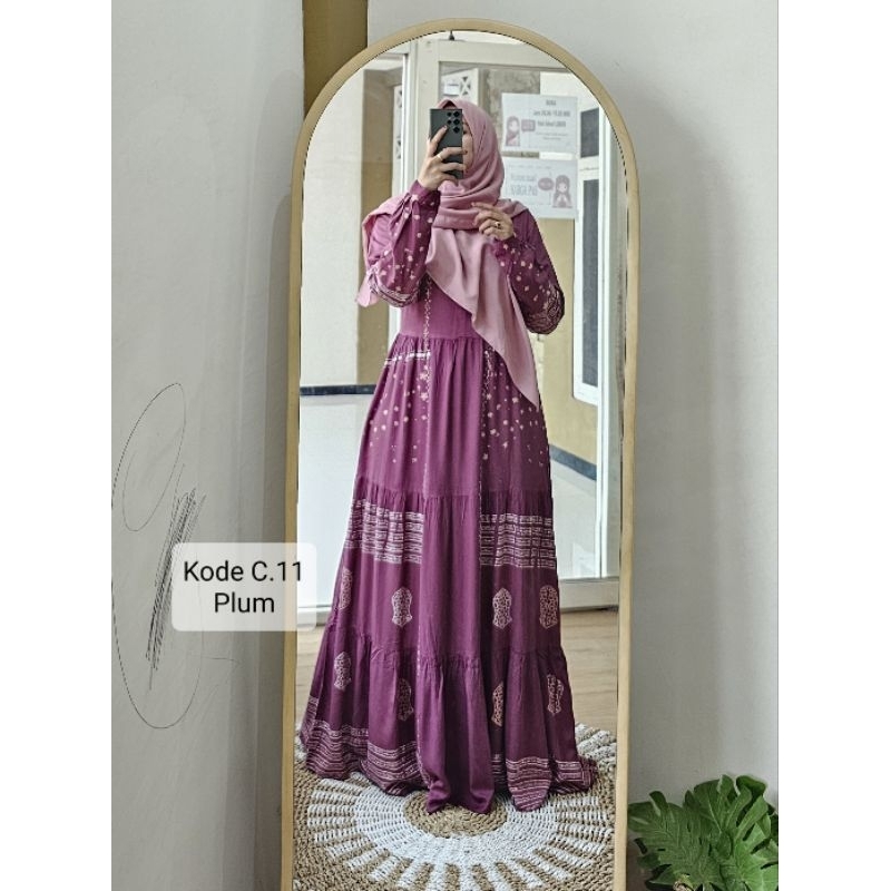 Gamis twill elzeima kode C.11