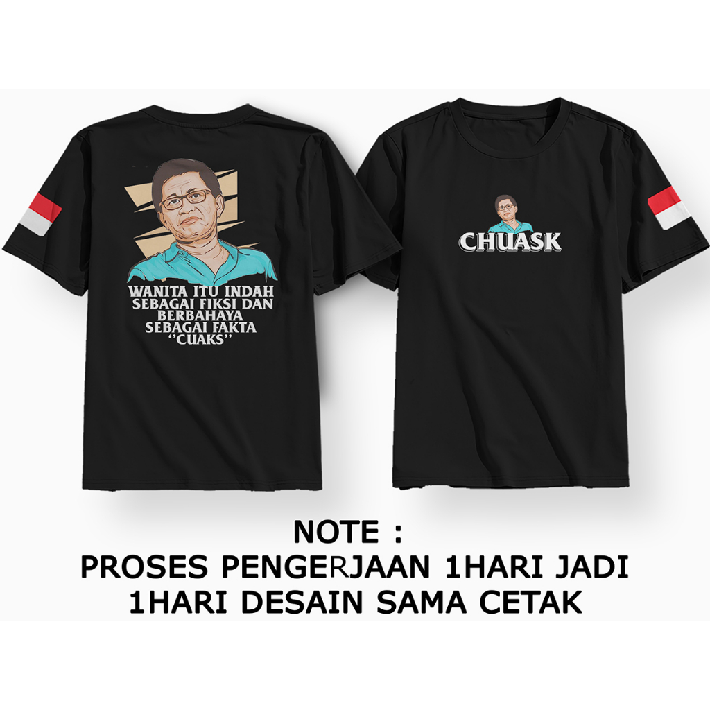 DTF | Kaos Chuaks Rocky Gerung Unisex | Baju Pria Wanita | Kaos Rocky Gerung Mania | Sablon Digital 