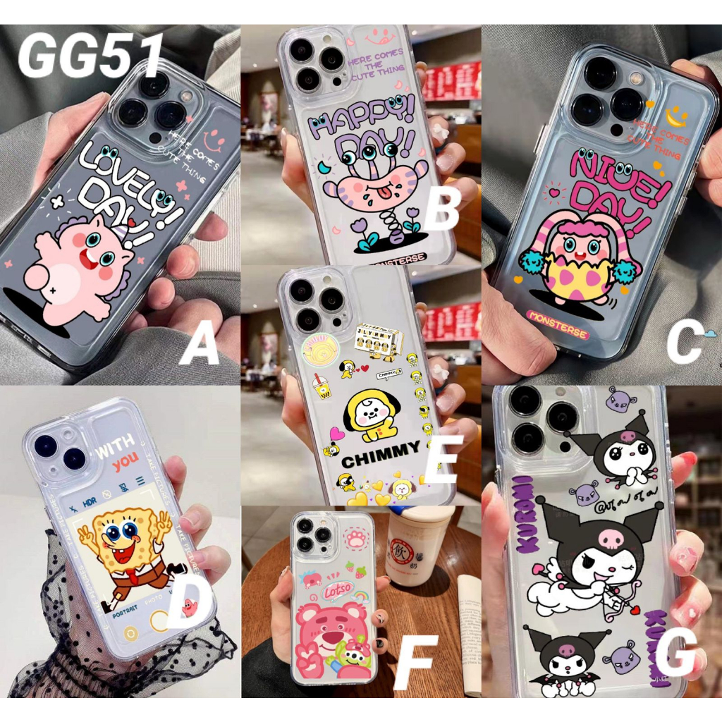 Casing GG51 for Xiaomi Redmi 6A 8 9 Prime 9A 9i 9C 9T 10 10A 10C 12C A1 A1+ A2 Note 5 10s 5G Pro 11 11s 12 Poco C40 M3 M4