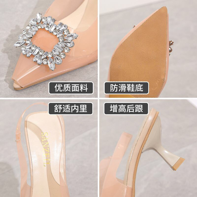 SG3494 syafniegalery sanzeil ella heels import transparan